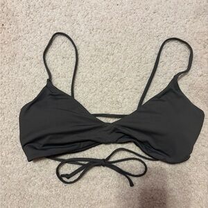 Chic Navy Bikini Top with Straps *